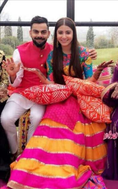 Indian cricket captain Virat Kohli gets married to actress Anushka Sharma in Florence, Italy. Indian cricket captain Virat Kohli gets married to actress Anushka Sharma in Florence, Italy.