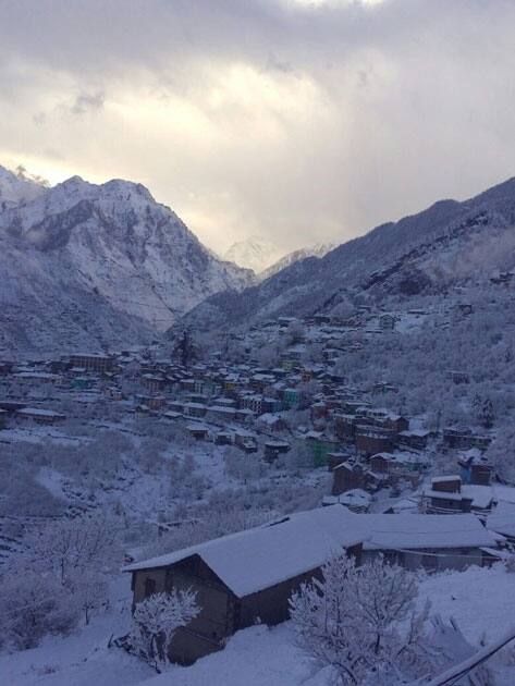 Snowfall wraps Bharmaur in Chamba, Himachal Pradesh. Snowfall wraps Bharmaur in Chamba, Himachal Pradesh.