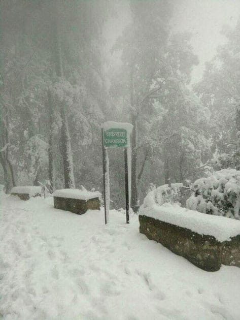 Heavy snowfall at Kedarnath Dham and Chakrata, Uttarakhand. Heavy snowfall at Kedarnath Dham and Chakrata, Uttarakhand.