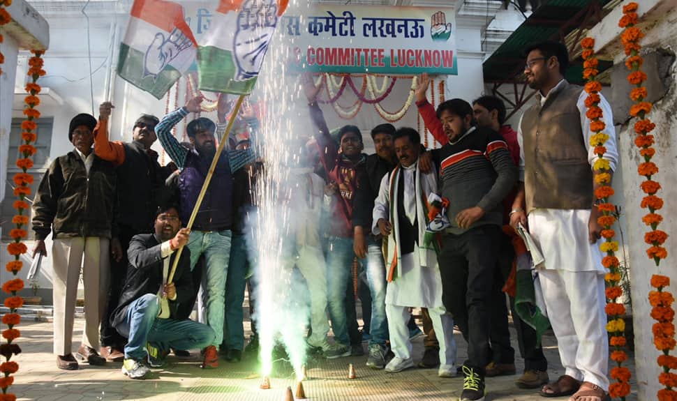 Rahul Gandhi appointed Congress chief: Celebrations in Lucknow, Amethi Rahul Gandhi appointed Congress chief: Celebrations in Lucknow, Amethi