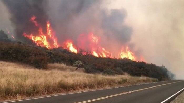 Thousands flee as wildfire &#039;beast&#039; grows to California&#039;s third-largest
