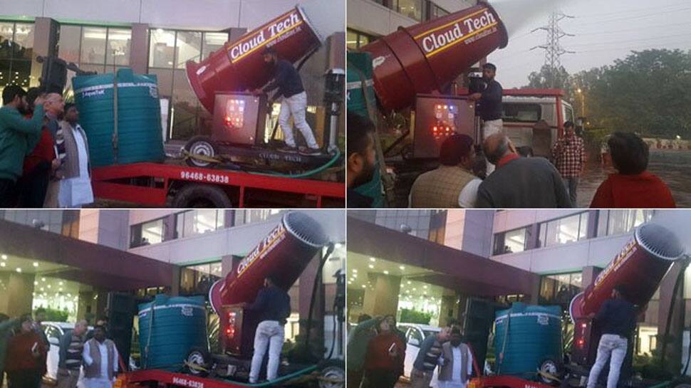  Delhi government tests ‘anti-smog gun’ in Anand Vihar area, fails to shoot down pollution