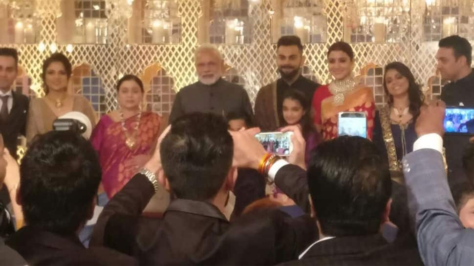 PM Narendra Modi attends wedding reception of Virat Kohli, Anushka Sharma