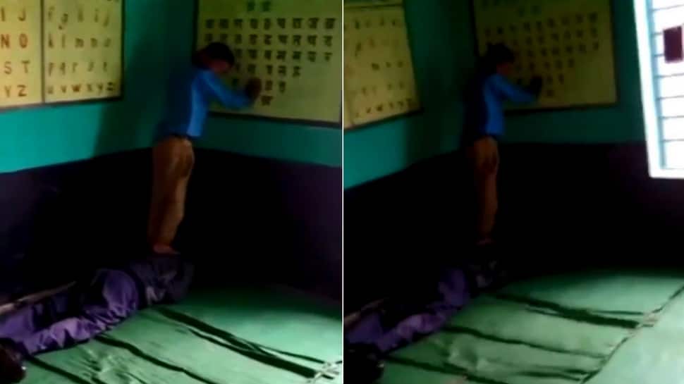 Caught on camera: Teacher gets back massage from student in government school