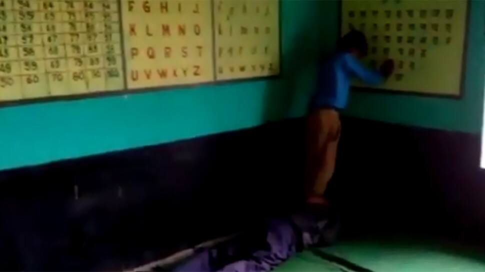 Caught on cam: Teacher gets back massage from student in MP school, video goes viral