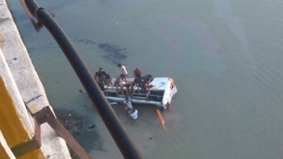 Rajasthan: 32 dead after bus falls off bridge into river