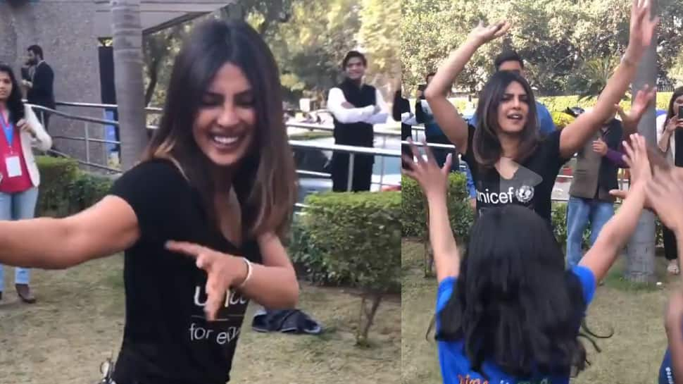 Priyanka Chopra shakes a leg with children on a Punjabi track—Watch