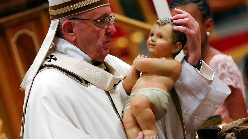 Pope Francis celebrates Christmas Midnight Mass