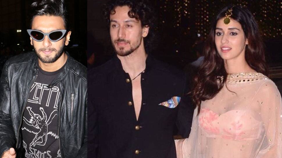 Tiger Shroff sits on Disha Patani’s lap; Ranveer Singh photobombs – See Pics