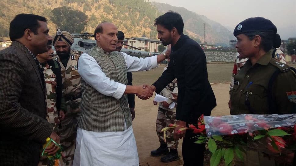 Rajnath Singh visits ITBP battalion HQ in Uttarkashi&#039;s Matli, to clebrate New Year with troops