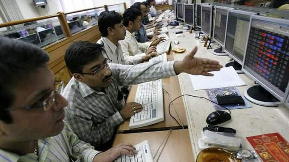 Sensex jumps over 100 points, Nifty nears 10,500 mark