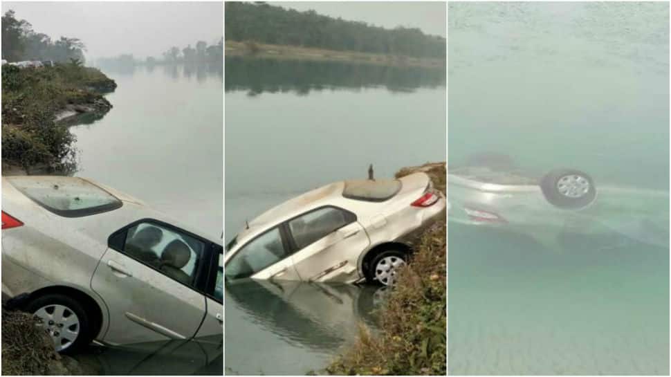 Shocking: Two killed after Honda City car falls into river