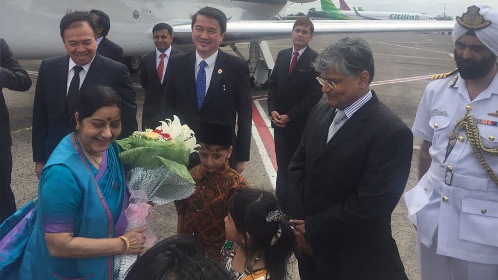 Sushma Swaraj discusses ways to strengthen ties with Indonesian leaders