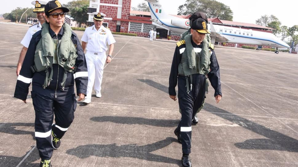 In pics: Nirmala Sitharaman&#039;s two-day sea sortie in Goa with Navy