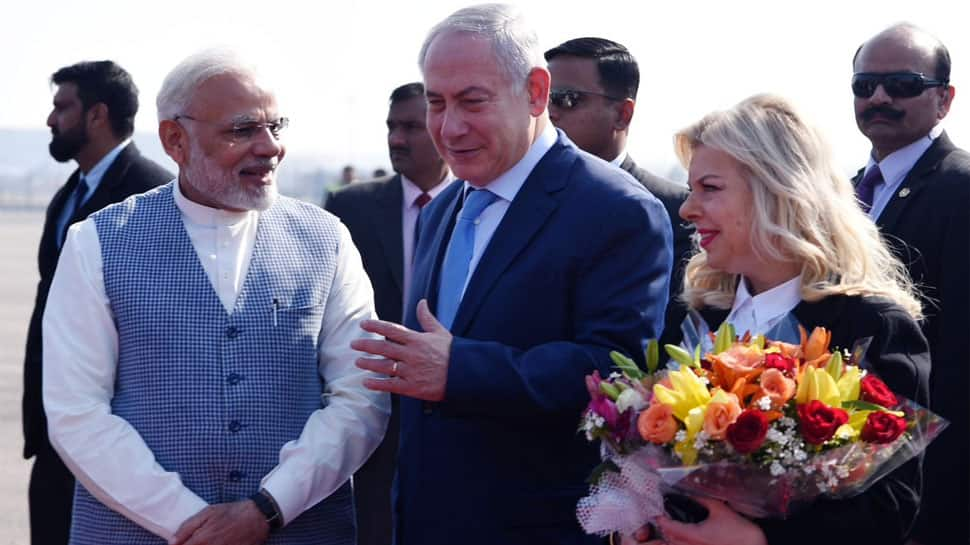 Israeli PM Benjamin Netanyahu&#039;s India visit, day 1 - In Pics