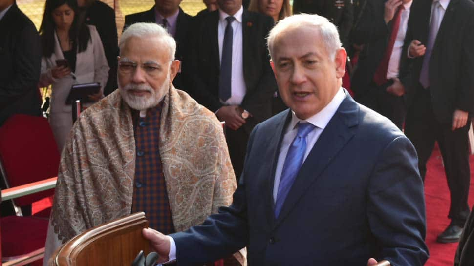 Dawn of a new era in friendship: Israeli PM Benjamin Netanyahu at Rashtrapati Bhavan