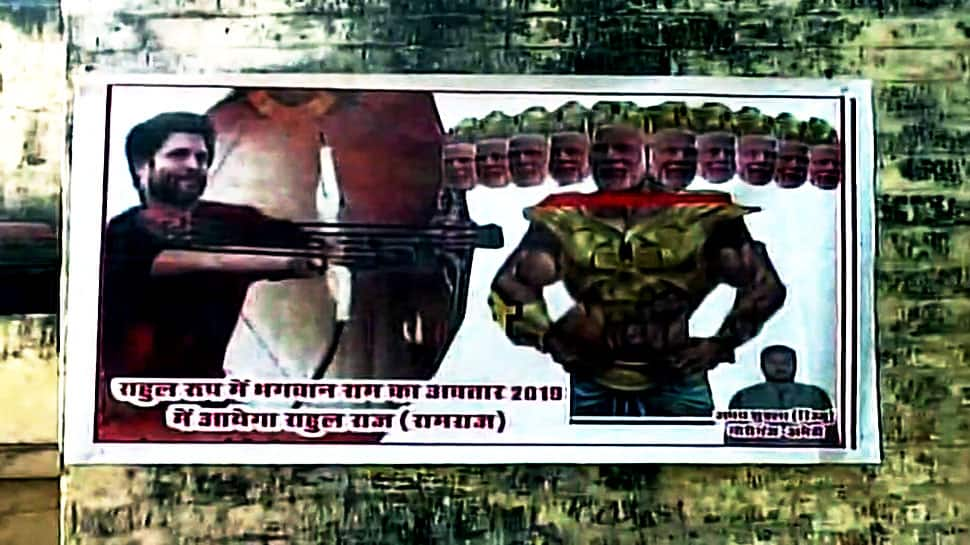 Angry over poster depicting Modi as Ravana, BJP files case against Congress leader