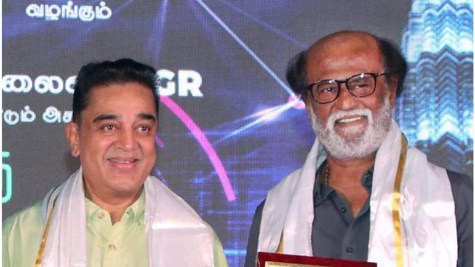 Rajinikanth, Kamal Haasan share stage, fuel speculations on star alliance