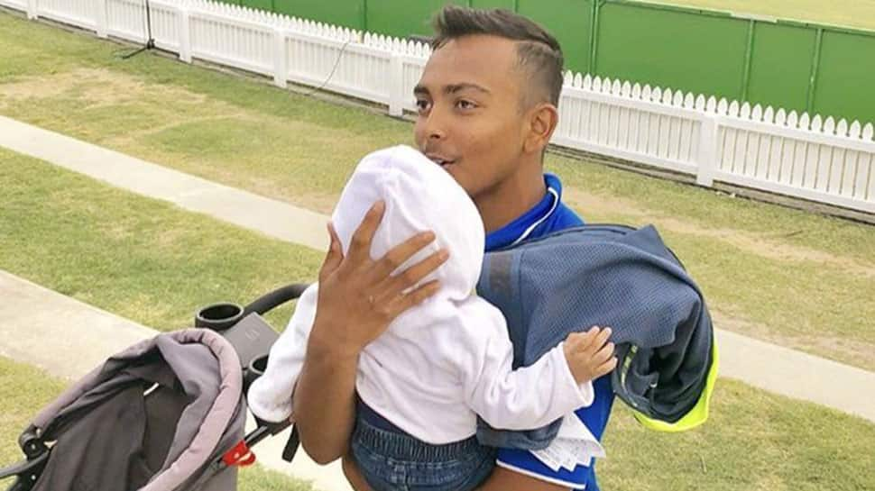 U-19 World Cup: Holding a baby, India captain Prithvi Shaw enjoys time off the field