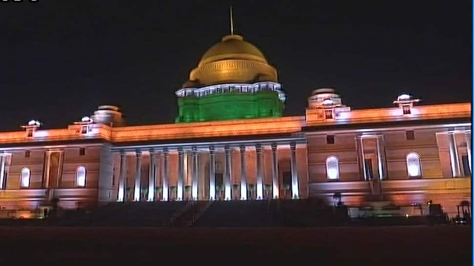 WATCH: Rashtrapati Bhavan lights up before Republic Day 