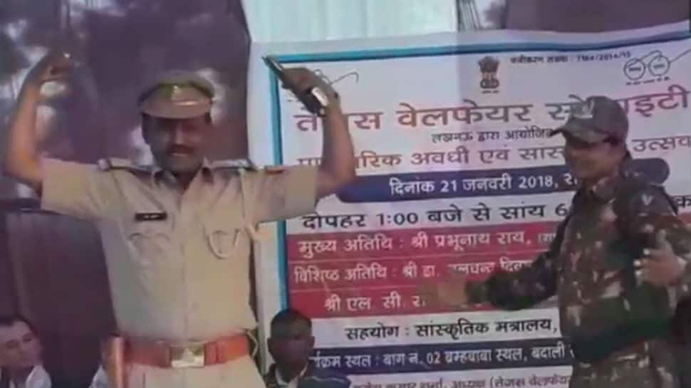 UP cop brandishes revolver while dancing on stage, sparks row