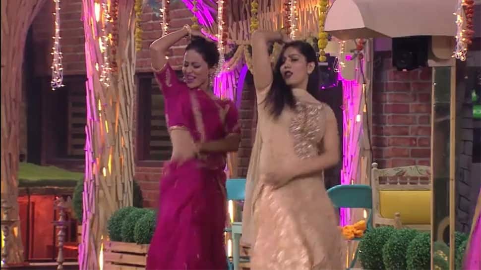 Bigg Boss 11 finalist Hina Khan and boyfriend Rocky dance to Sapna Chaudhary&#039;s Haryanvi song—Watch