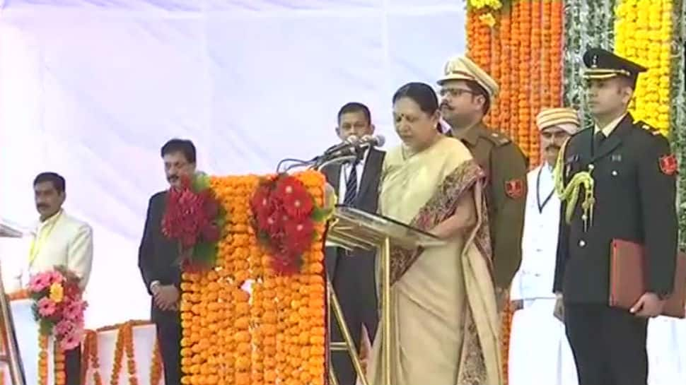 Anandiben Patel takes oath as Governor of Madhya Pradesh