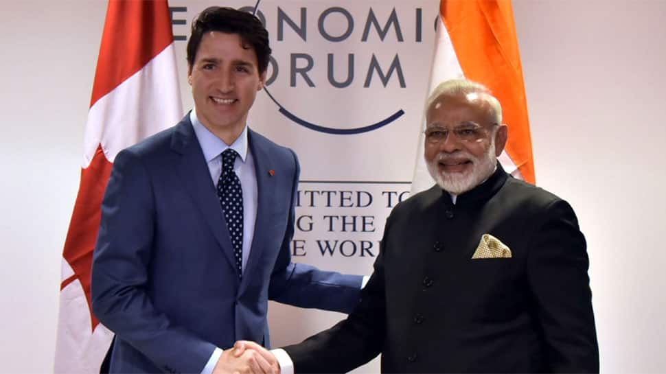 PM Narendra Modi meets his Canadian counterpart Justin Trudeau