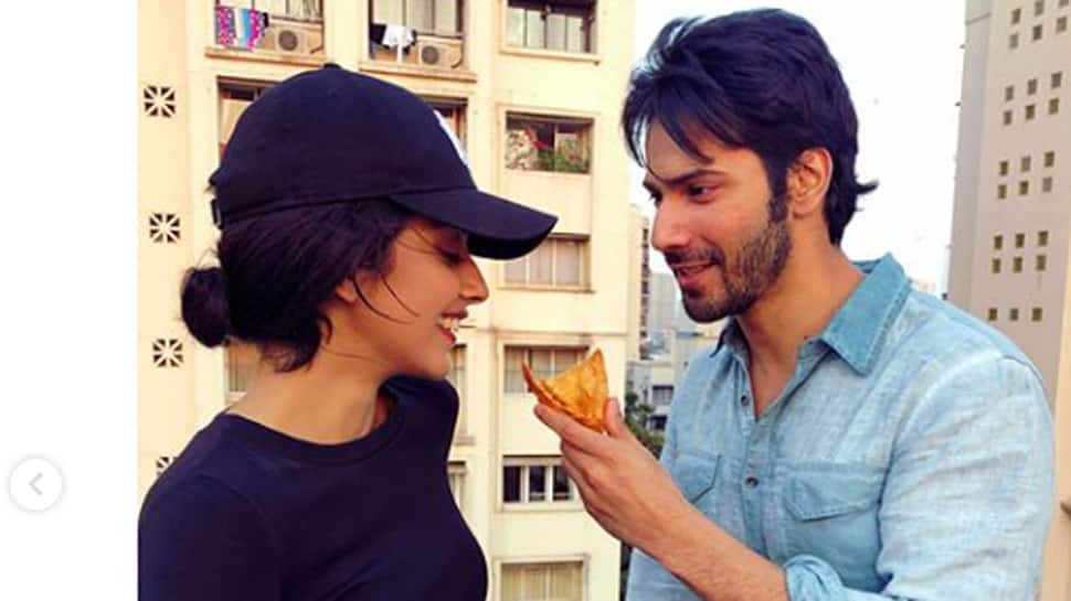 Varun Dhawan bonds with Banita Sandhu over samosa on &#039;October&#039; sets