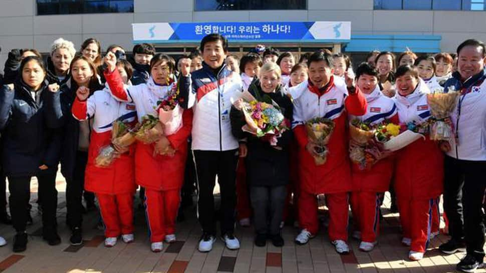 Winter Olympics 2018: North, South Korea hockey players team up