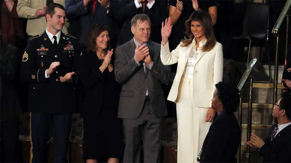 Marital trouble rumours after Melania and Donald Trump arrive separately for State of the Union address