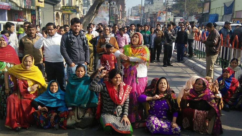 Kasganj violence: BJP MP Rajveer Singh meets kin of Chandan Gupta who died in clashes