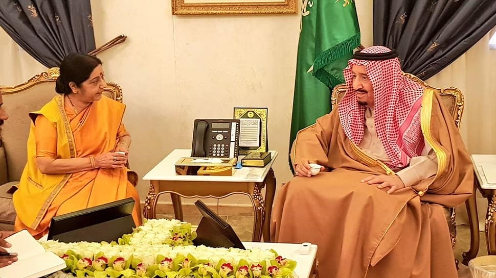 Sushma Swaraj meets Saudi King; discuss steps to boost strategic ties