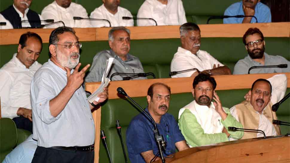 National Conference MLA raises pro-Pakistan slogans in J&amp;K Assembly