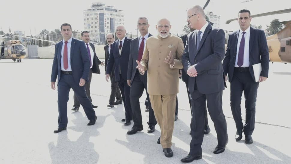 Historic visit to Palestine will lead to stronger ties, tweets PM Narendra Modi