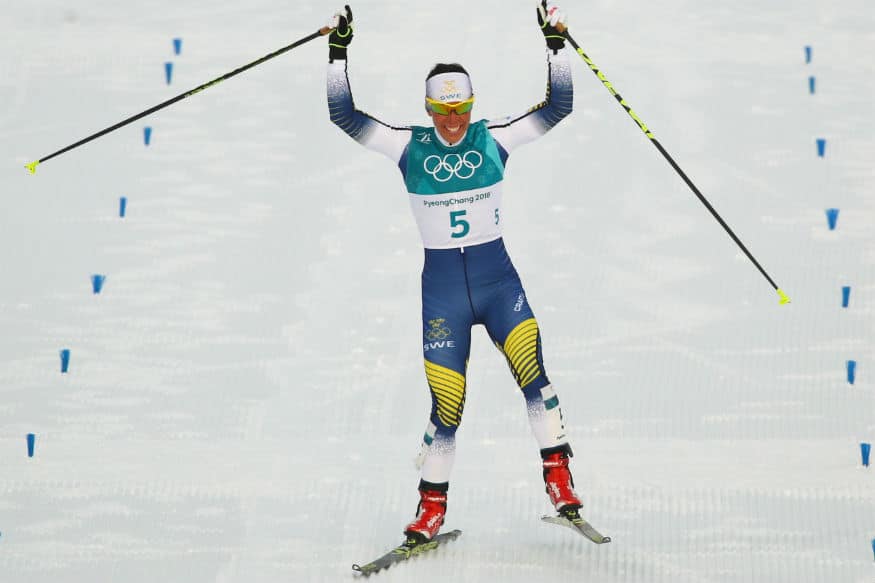 Winter Olympics: Sweden&#039;s Charlotte Kalla wins first gold in Pyeongchang
