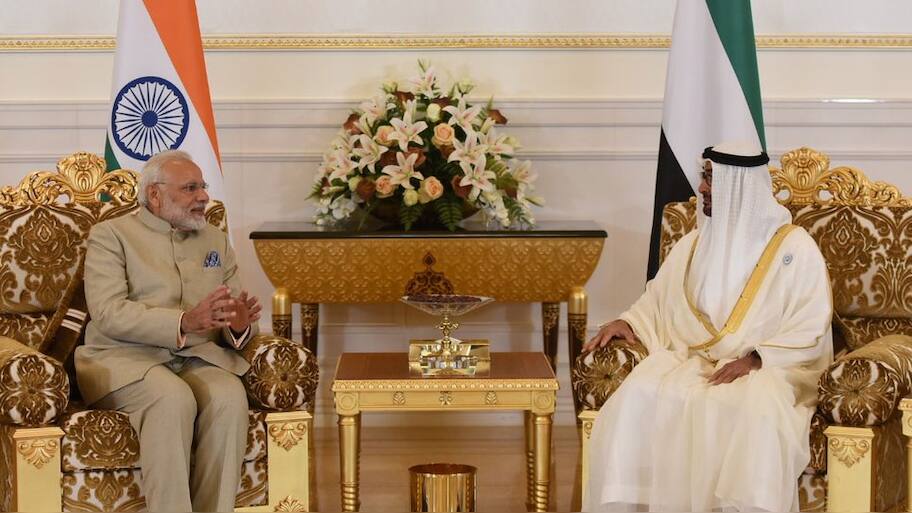 PM Narendra Modi meets Crown Prince of Abu Dhabi; India, UAE sign 5 ...