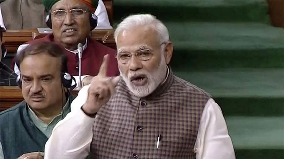 PM Narendra Modi tears into Congress in Parliament | Zee News