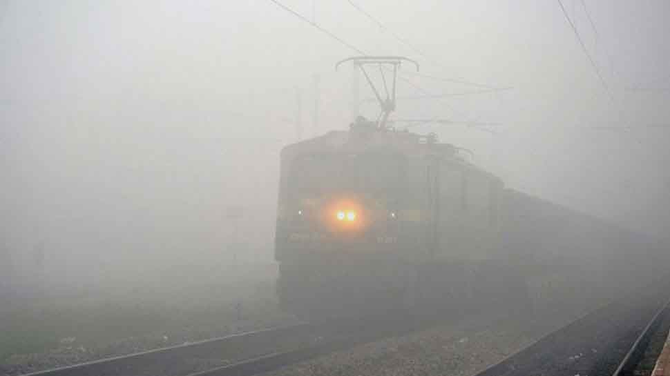 Cold waves grips Delhi,12 trains cancelled