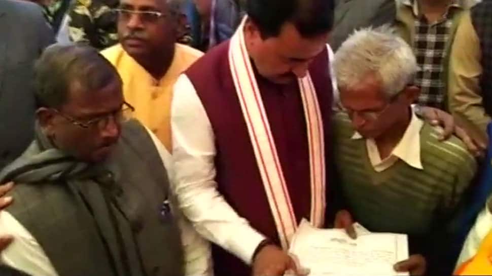 Dalit student murder: UP Deputy CM hands over Rs 20 lakh cheque to family