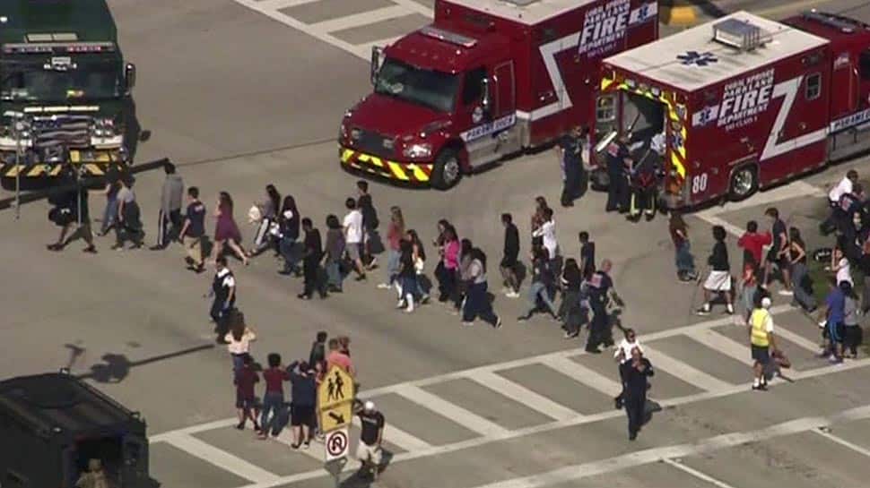 Florida school shooting: Student captures terrifying video from classroom | Watch