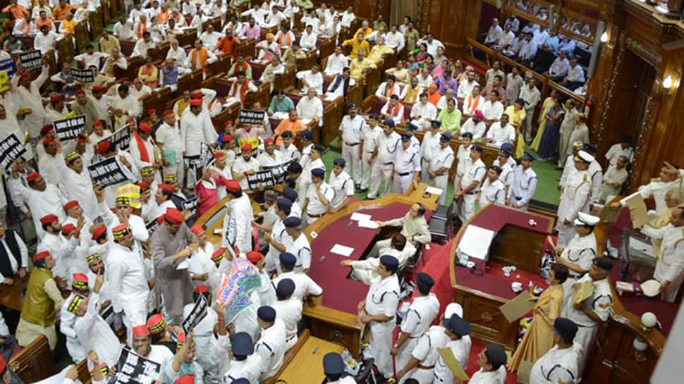 Heated exchanges lead to adjournment of UP Assembly for 55 minutes