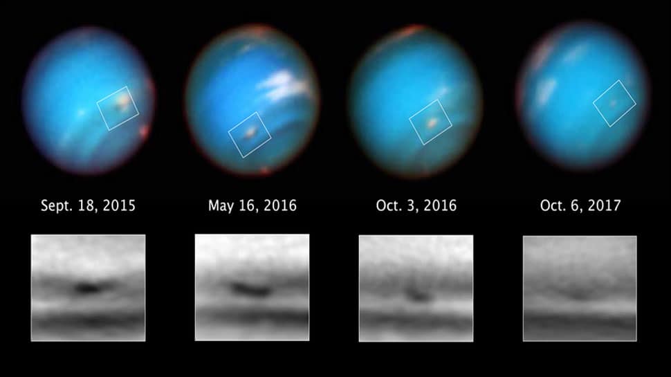 Mysterious shrinking storms of Neptune spotted by NASA&#039;s Hubble