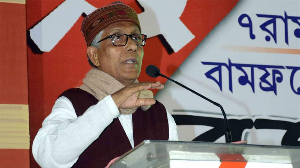 BJP using &#039;terror collaborator&#039; to oust Left government in Tripura: Manik Sarkar 