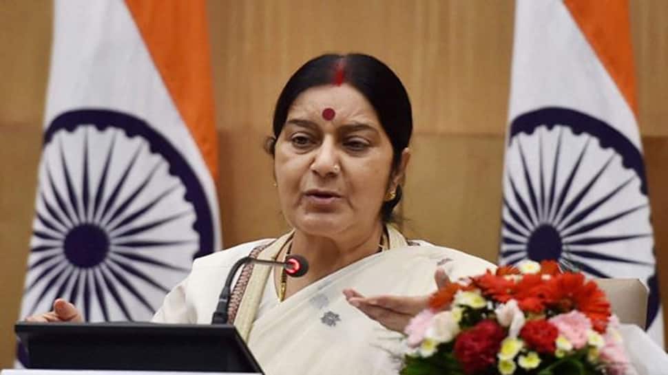Sushma Swaraj calls on Iran President