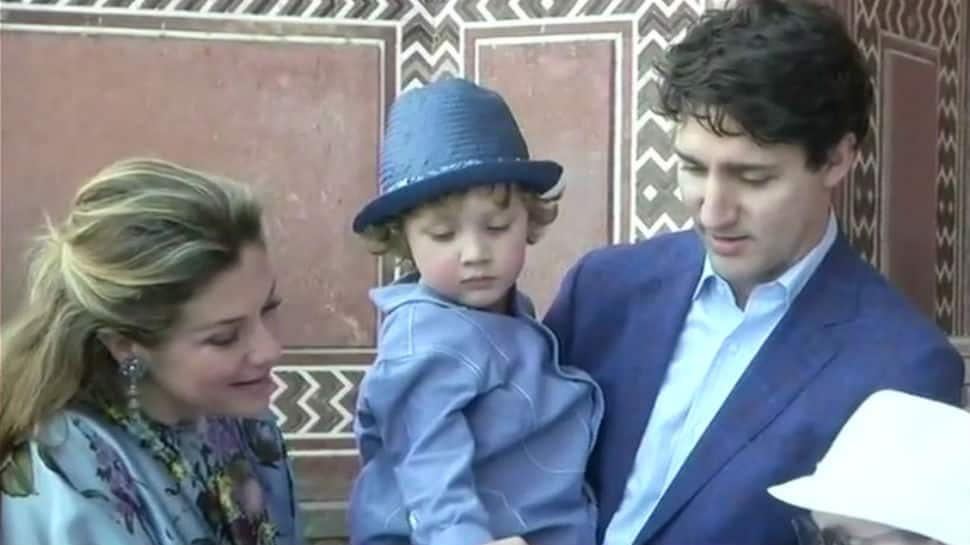 Watch: When little Trudeau ran to his father Justin at Taj Mahal