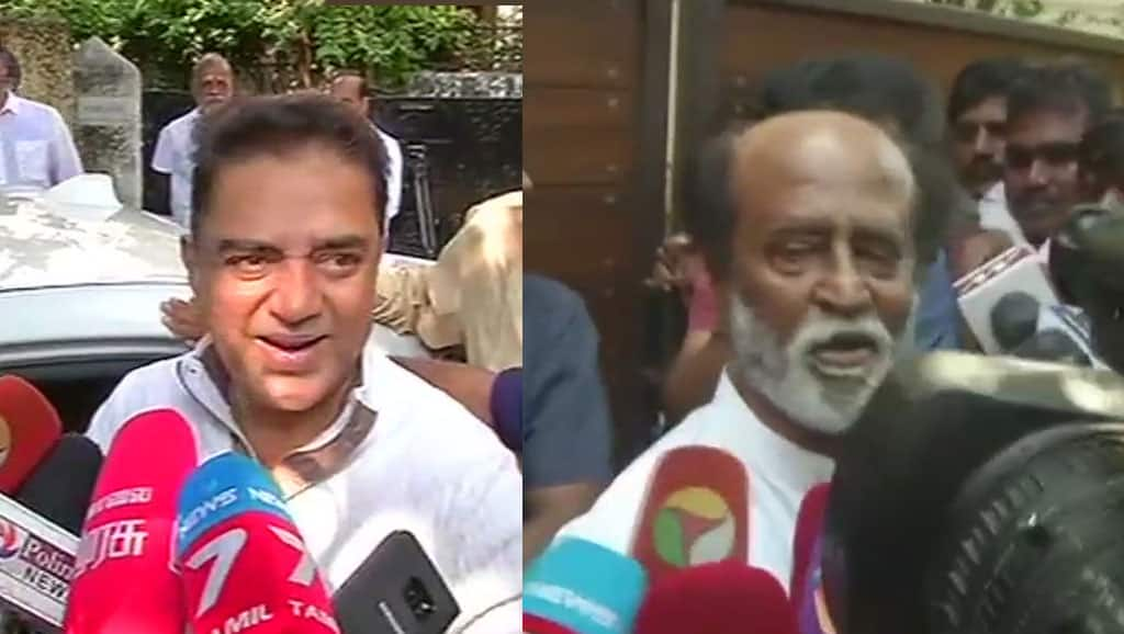 Kamal Haasan meets Rajinikanth in Chennai, to launch political party on February 21