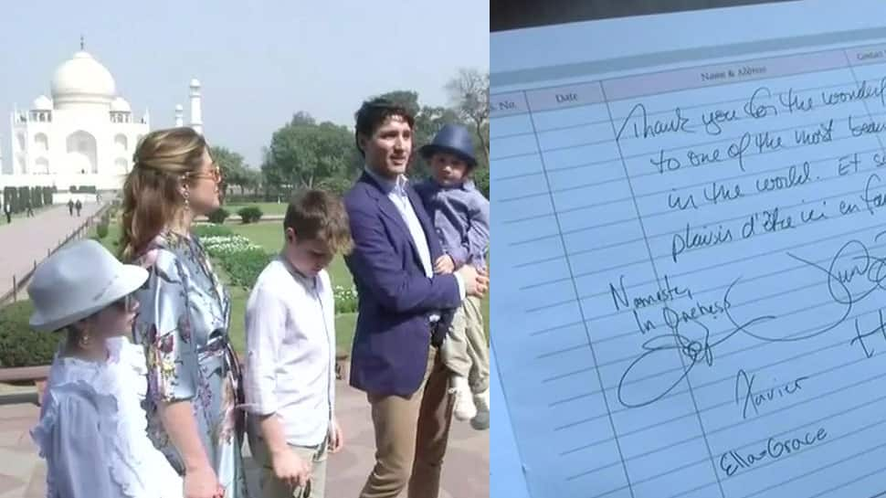 Justin Trudeau visits Taj Mahal; here&#039;s what Canadian PM said about historic monument