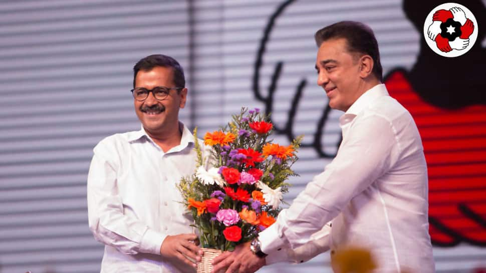 Kamal Haasan an alternative to DMK, AIADMK: Arvind Kejriwal appeals for votes to Makkal Needhi Maiam