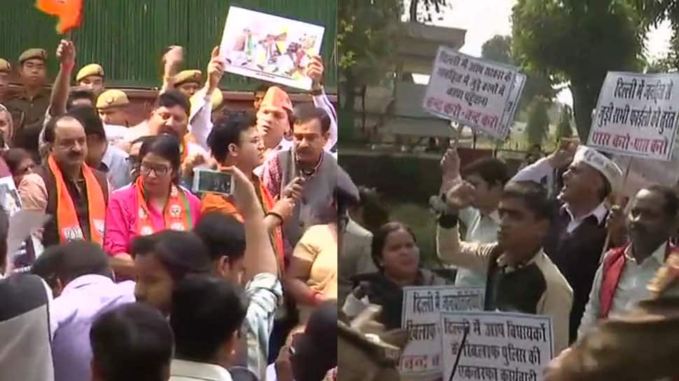 AAP vs bureaucrats: Team Kejriwal says Dalit &amp; Muslims targeted as BJP protests